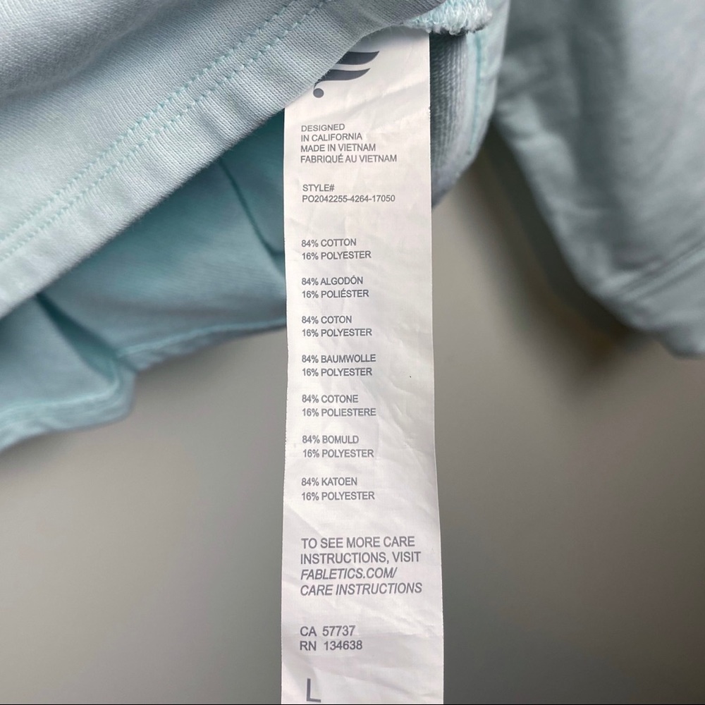 Fabletics Sweatshirt Pleated Pullover Hoodie Large - image 5